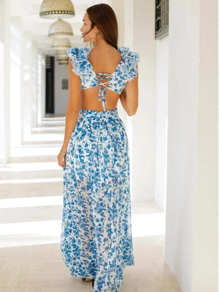 Robe invitée mariage bohème sexy longue