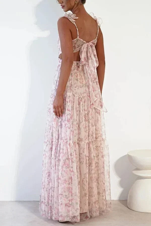 Robe invitée mariage bohème fleurie