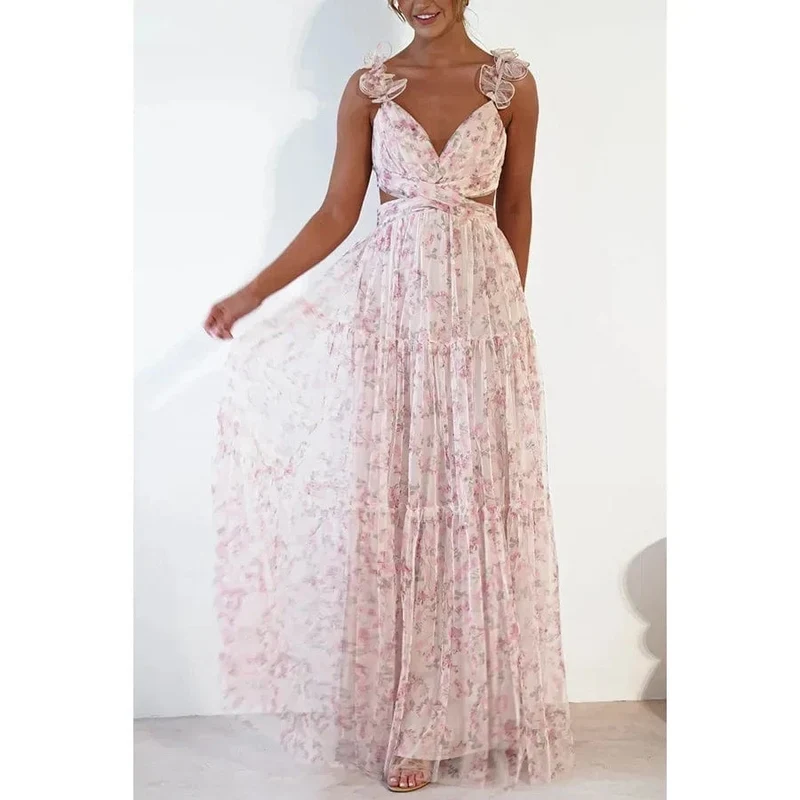 Robe invitée mariage bohème fleurie