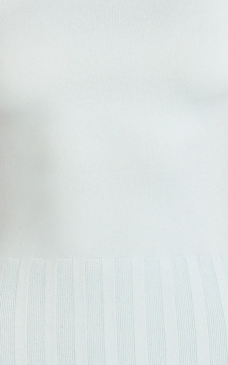 Jadey Midi Dress - Cap Sleeve Pleated Dress in Pale Blue