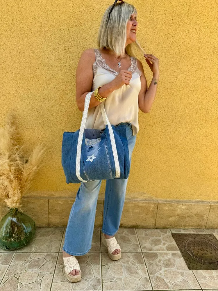 Sac en jean Kiss
