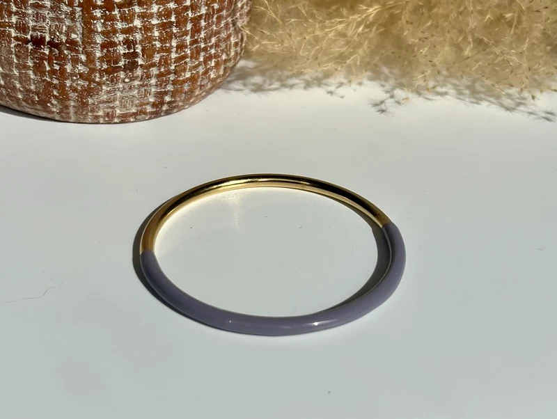 Bracelet jonc acier inoxydable gris