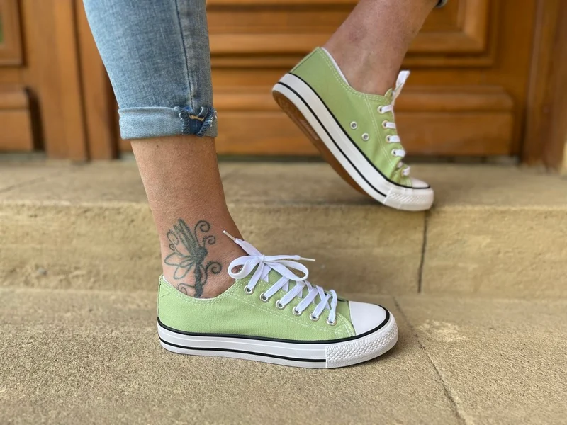 Baskets Julia vert