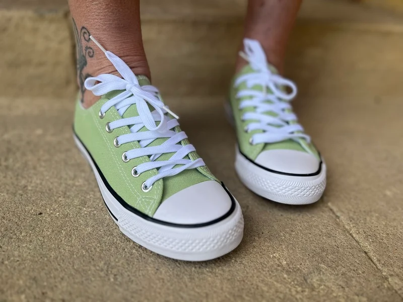 Baskets Julia vert