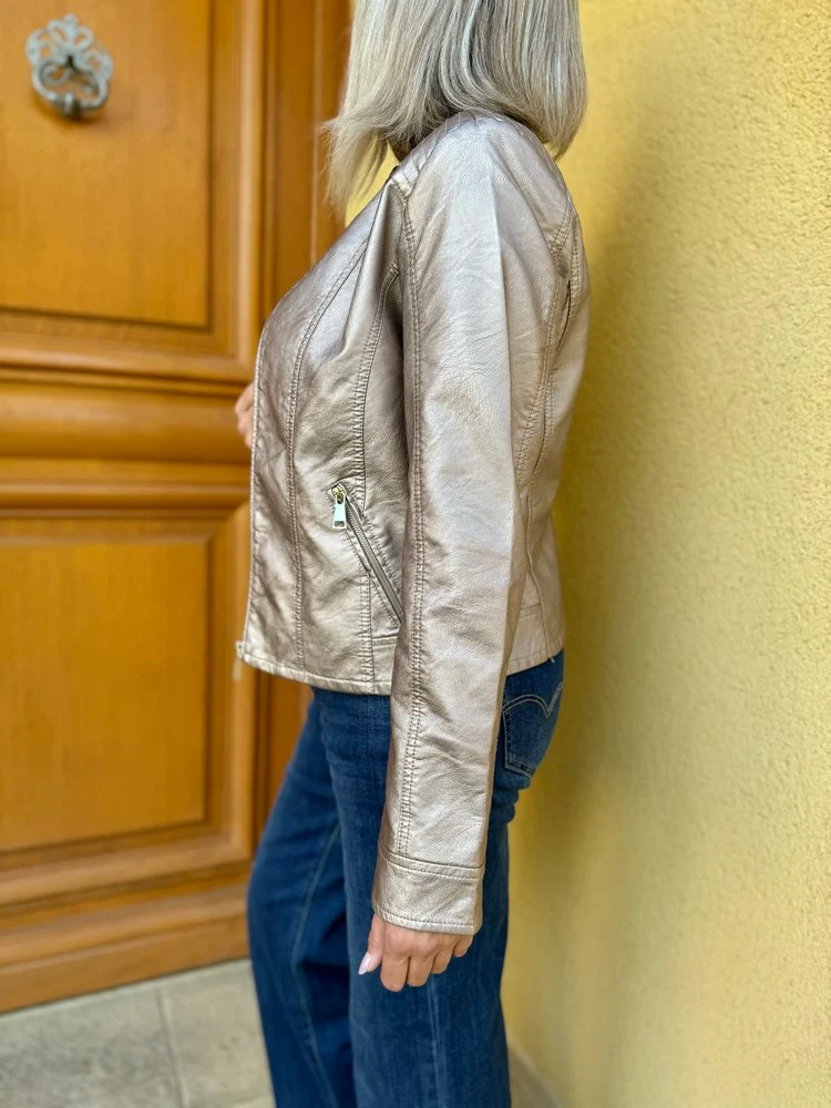 Blouson simili Tom bronze