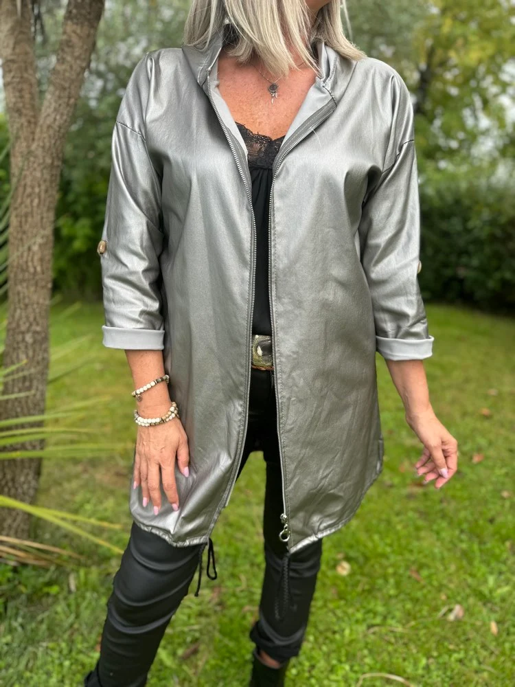 Veste simili Skull gris