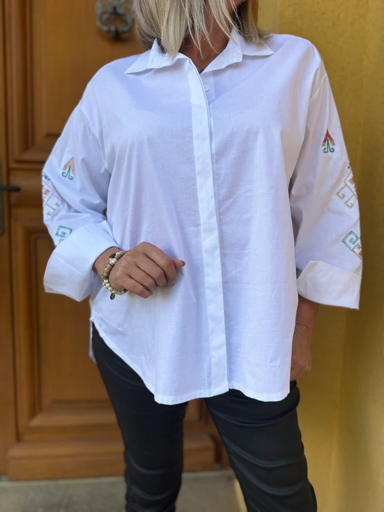Chemise loose Alissa blanc