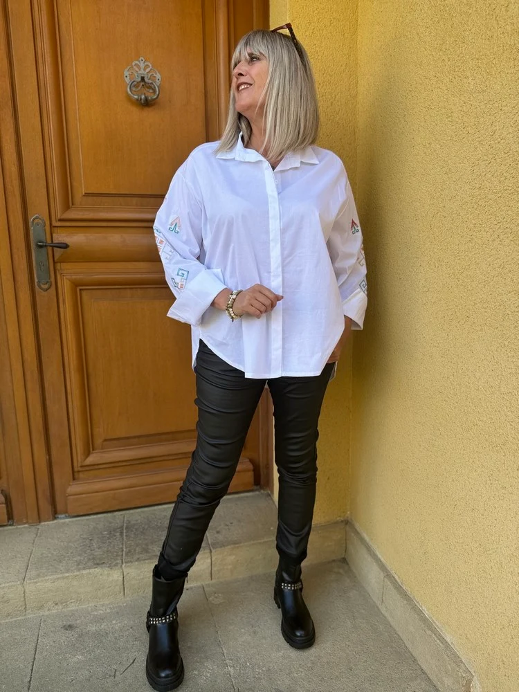 Chemise loose Alissa blanc