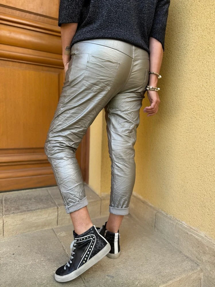 Pantalon CARLO simili gris