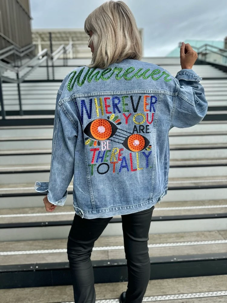 Blouson loose en jean MICHAEL