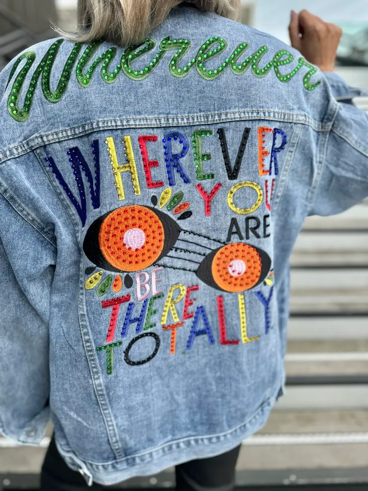 Blouson loose en jean MICHAEL