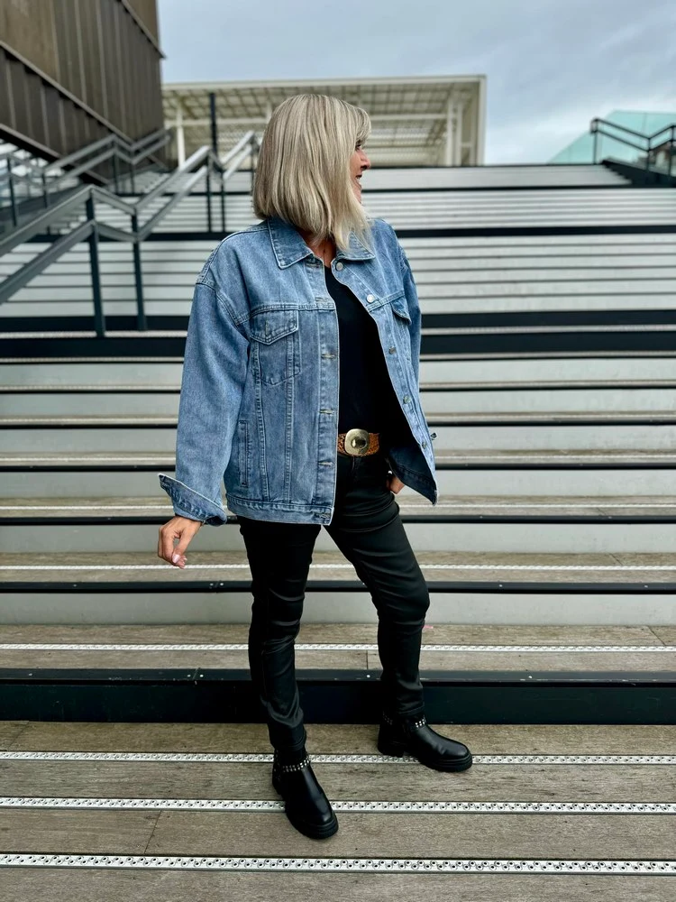 Blouson loose en jean MICHAEL