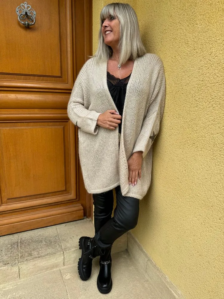 Gilet méga loose Georgio beige