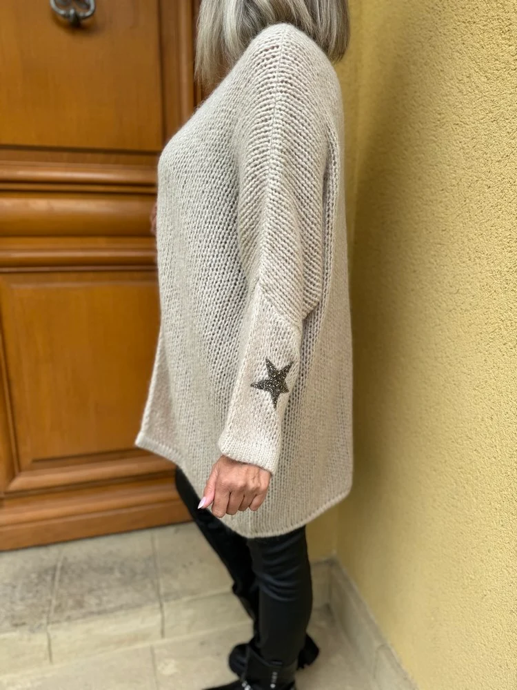 Gilet méga loose Georgio beige