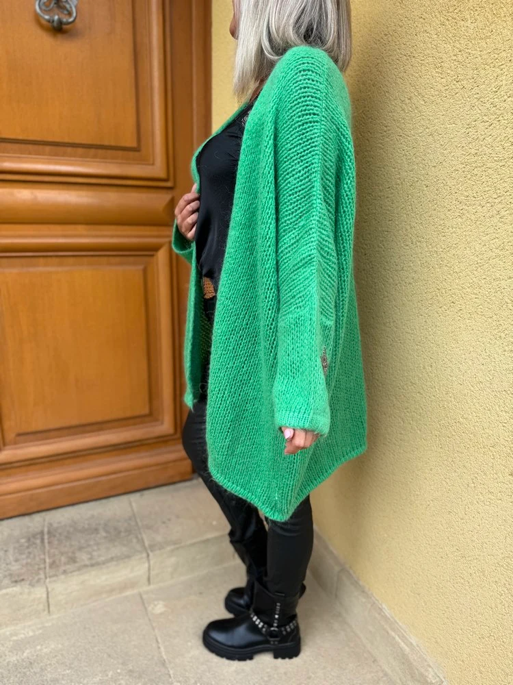 Gilet méga loose Georgio vert brésil
