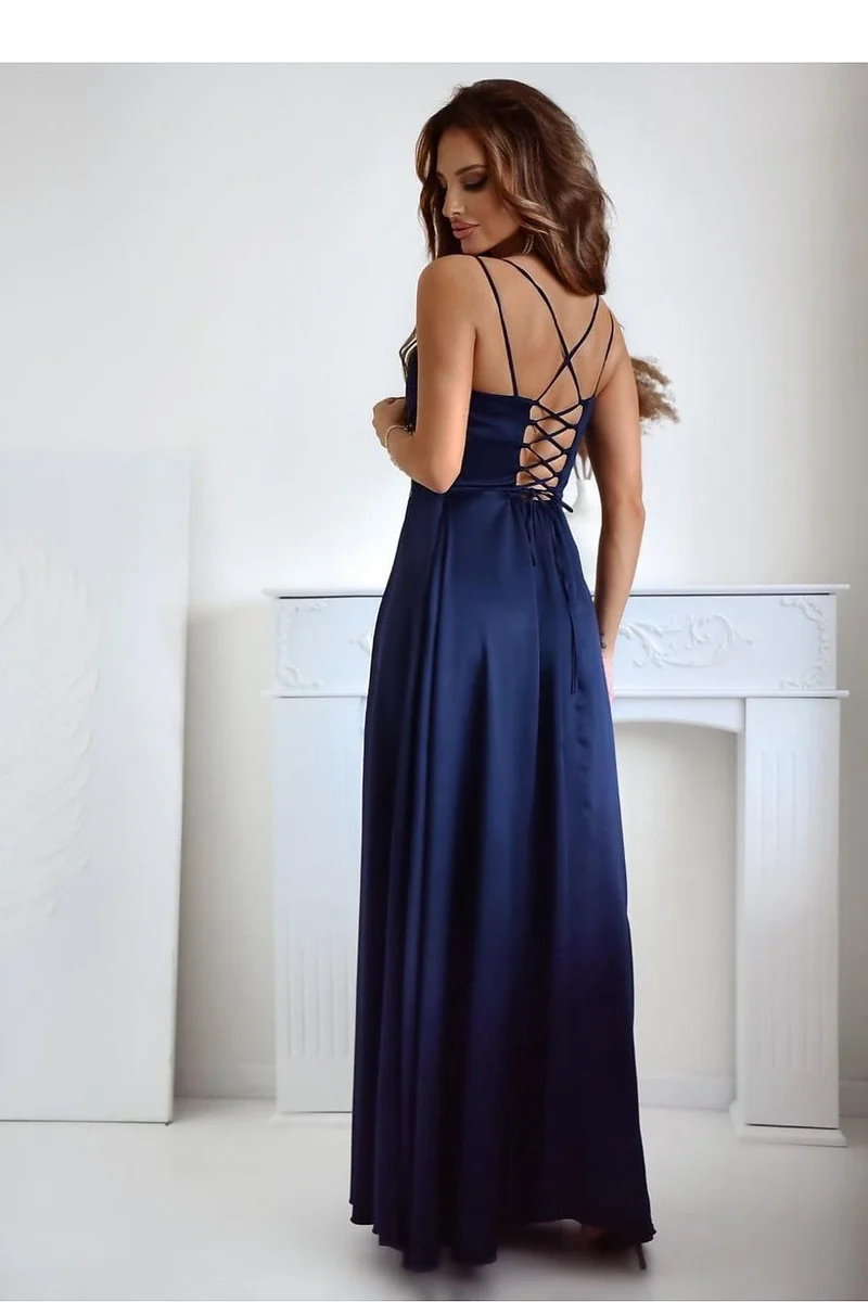 Robe de soirée longue fendue chic