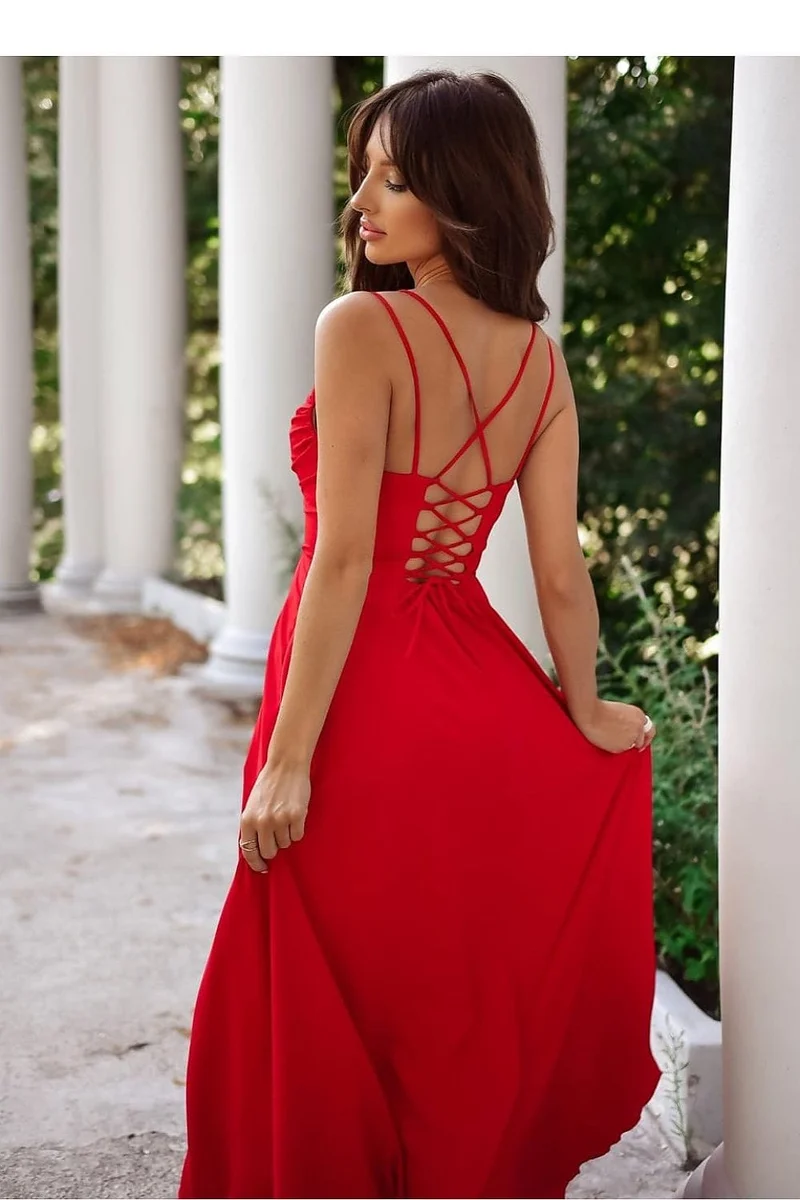 Robe de soirée longue fendue chic