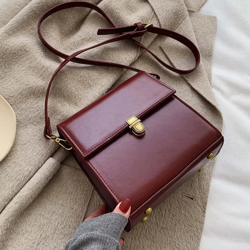 Sac à bandoulière bordeaux