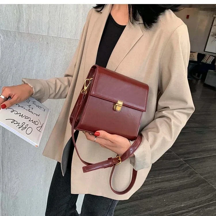 Sac à bandoulière bordeaux