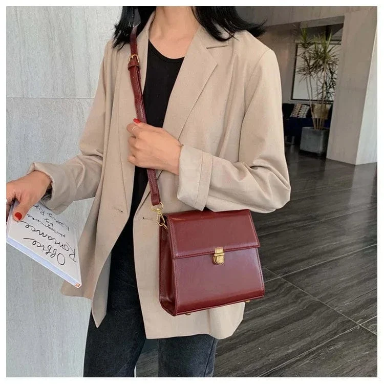 Sac à bandoulière bordeaux