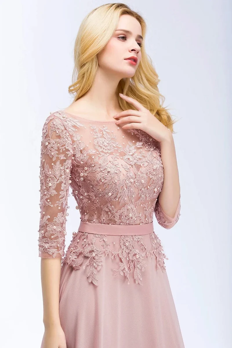 Robe invitée mariage chic haut dentelle