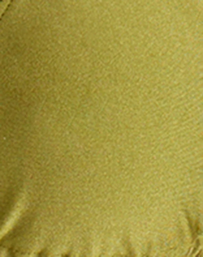 Haut de bikini Padusi, couleur Olive Shine, orné de perles