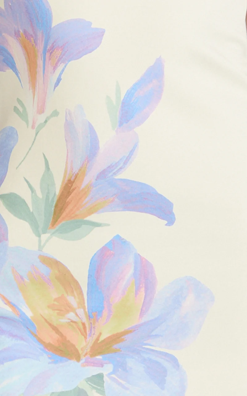 Astra Mini Dress - Square Neck A Line Dress in Astra Posey Floral Print