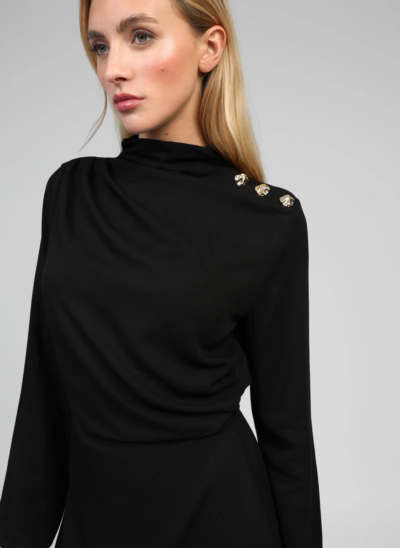 ROBE COURTE MANINON noir