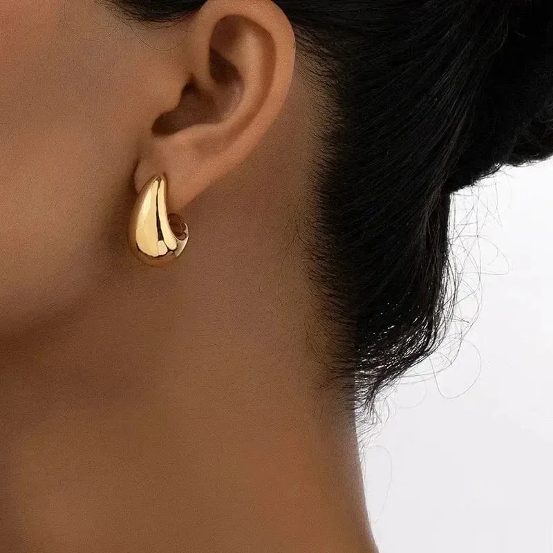 Boucles d'oreilles goutte d'eau or