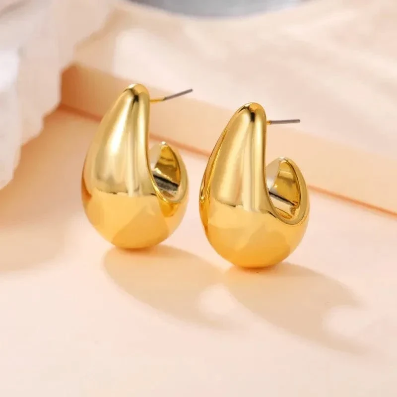 Boucles d'oreilles goutte d'eau or