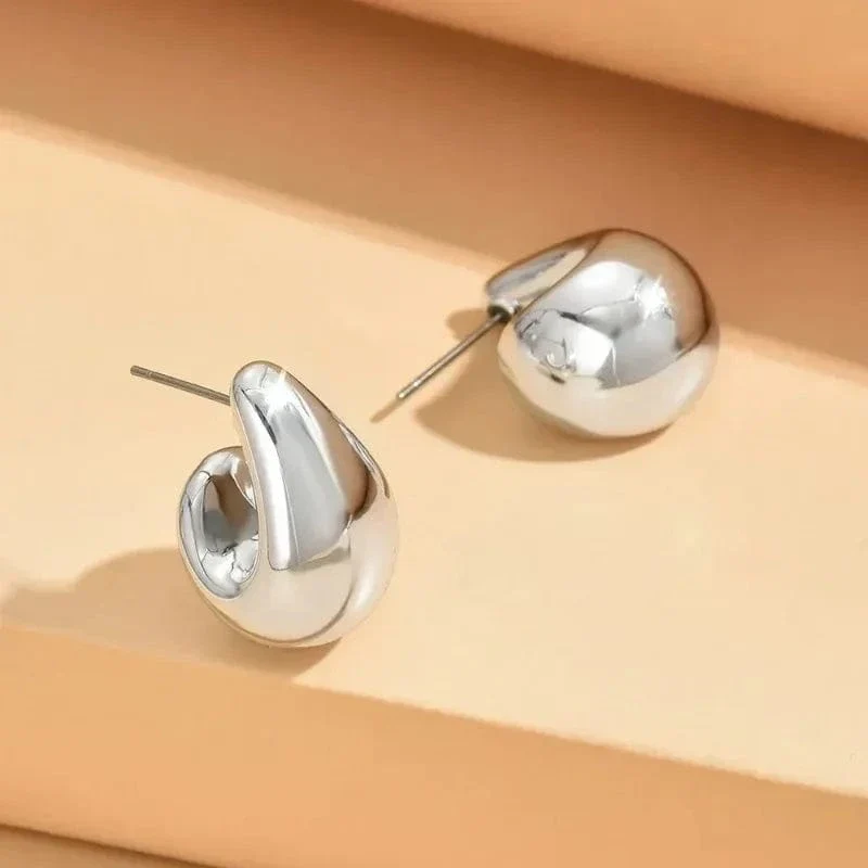 Boucles d'oreilles goutte d'eau argent