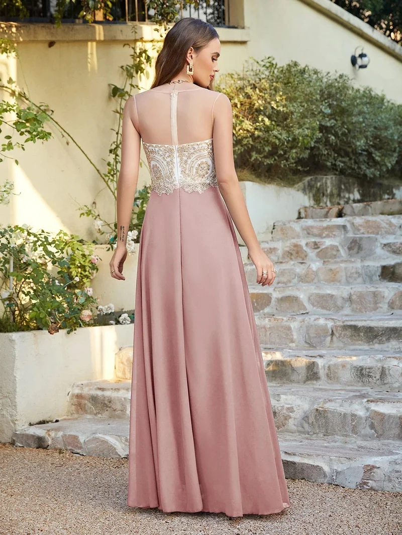 Robe invitée de mariage chic longue