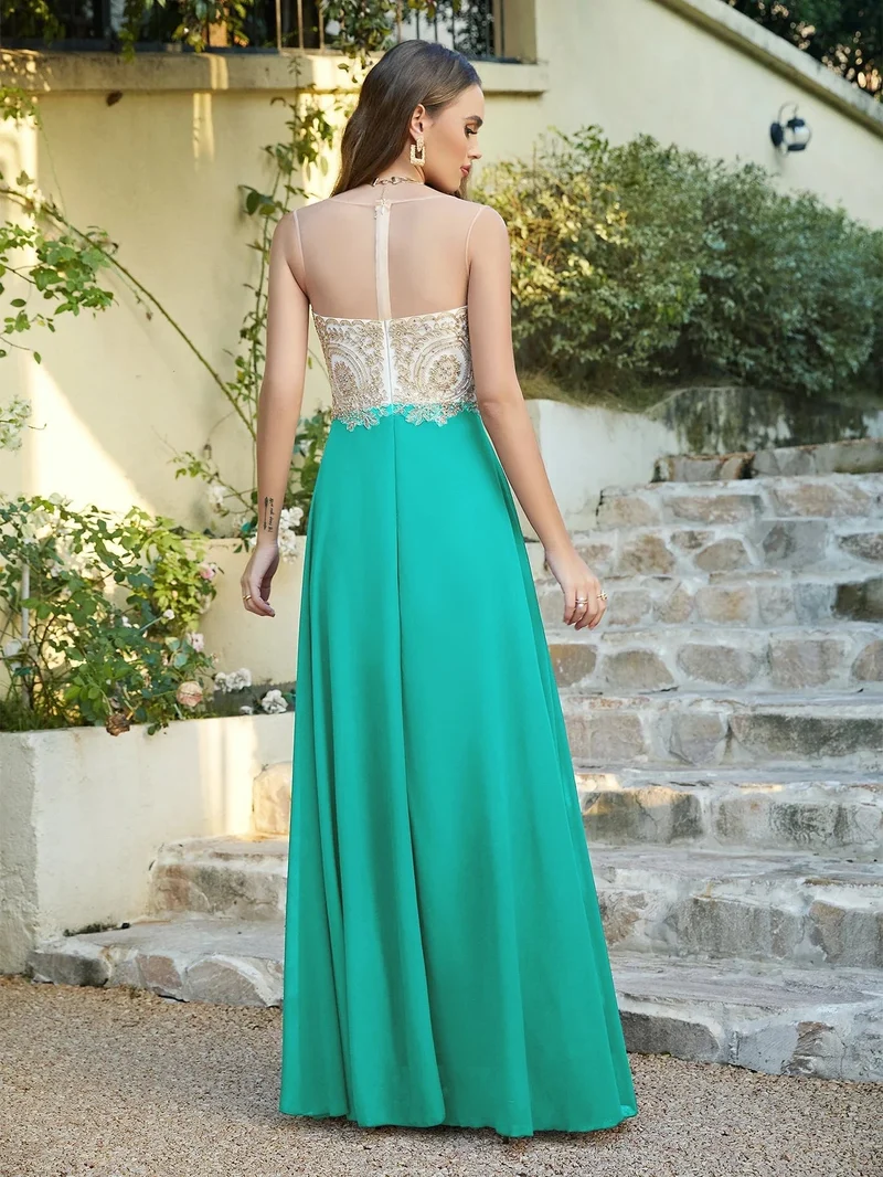 Robe invitée de mariage chic longue