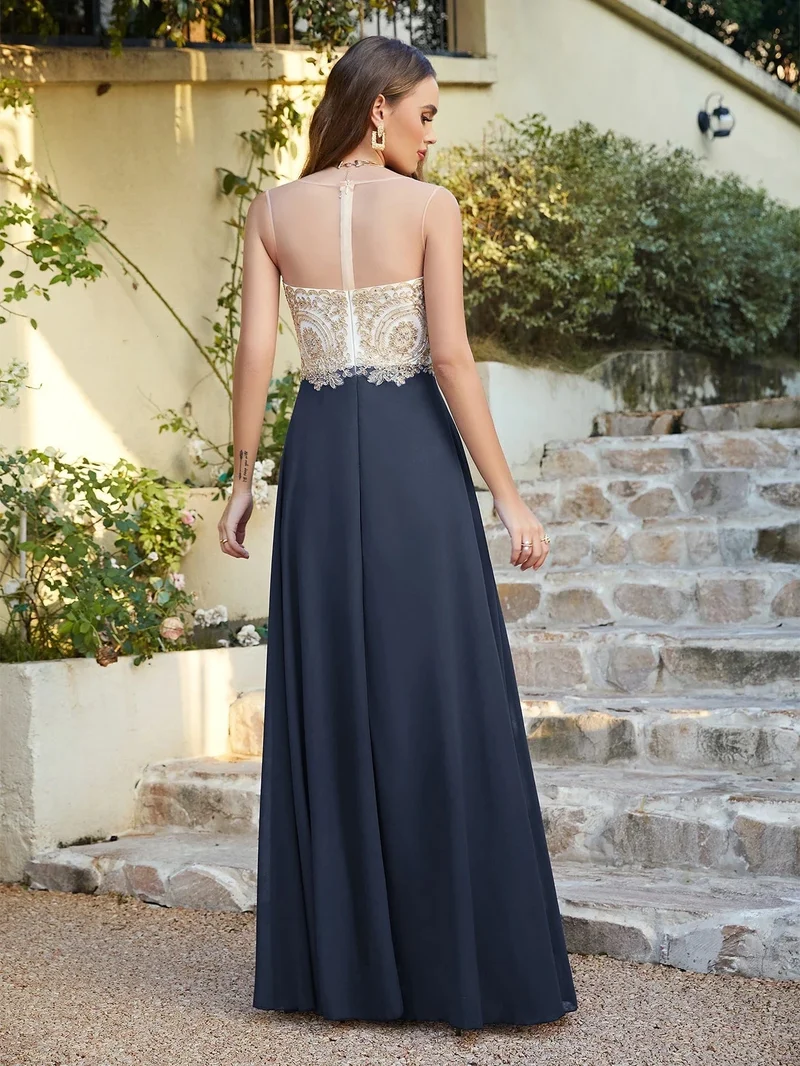 Robe invitée de mariage chic longue