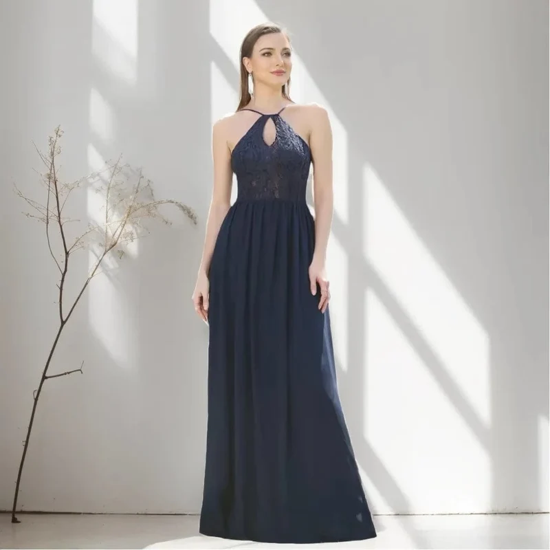 Robe demoiselle d'honneur longue dos nu
