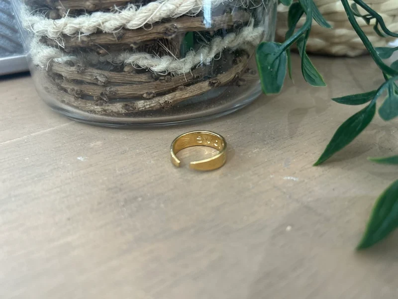 Bague Love jaune