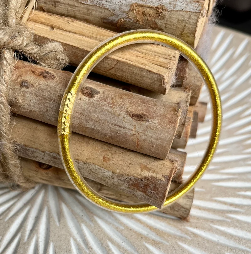 Bracelet Jonc Bouddhiste doré