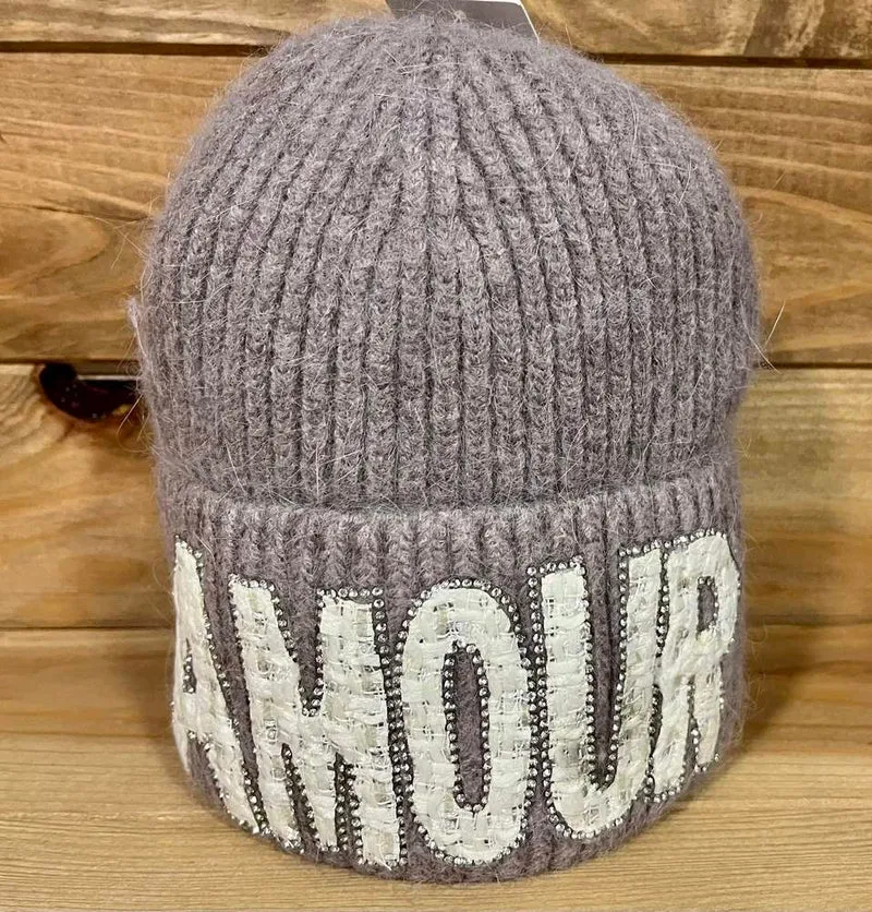 Bonnet Amour taupe