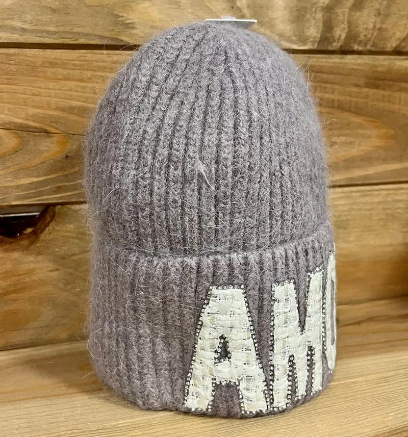 Bonnet Amour taupe