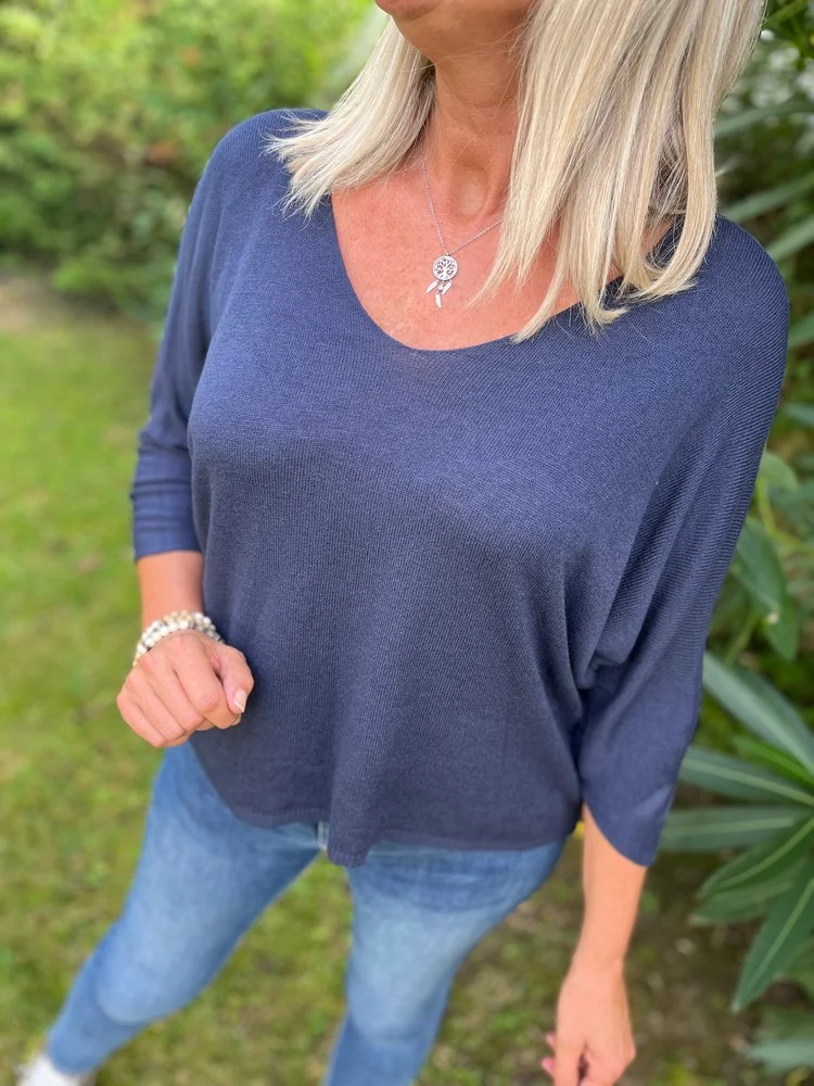 Pull Pedro bleu marine