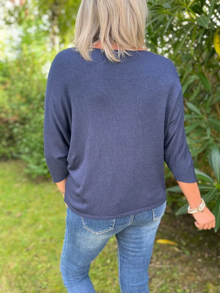 Pull Pedro bleu marine