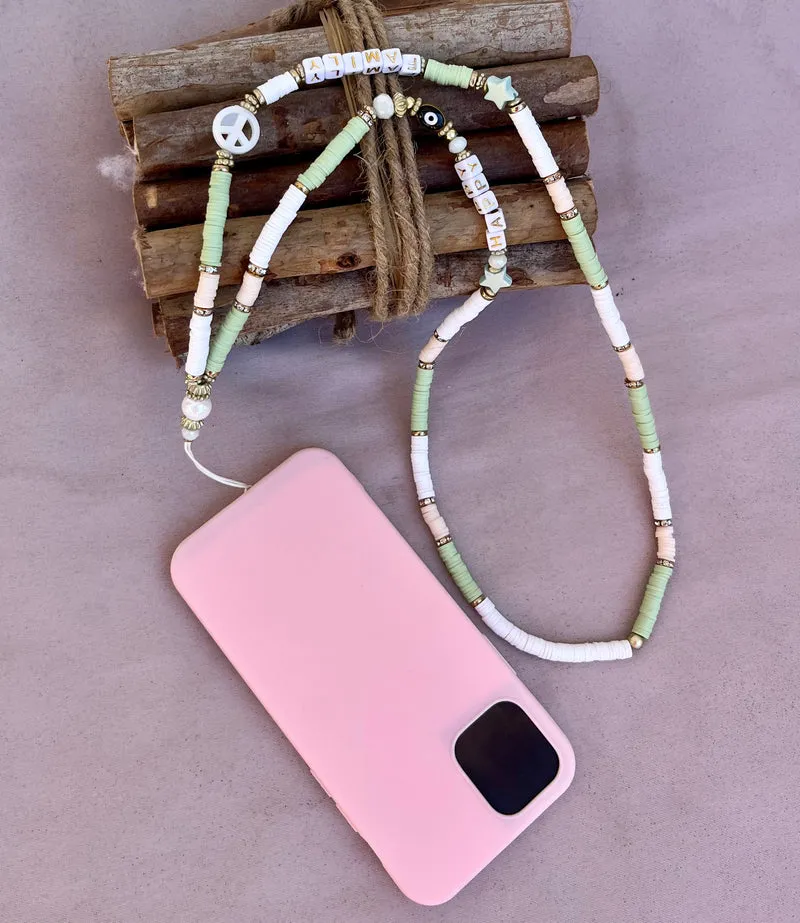 Bijou de téléphone Family vert pâle
