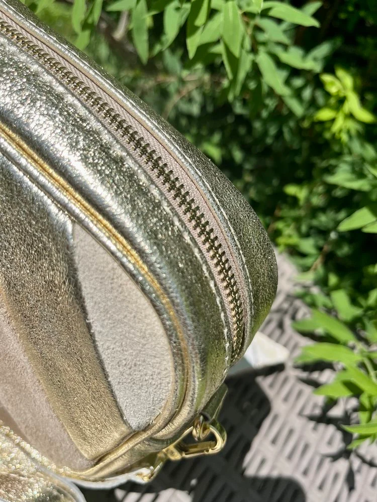 Sac Pago en cuir doré