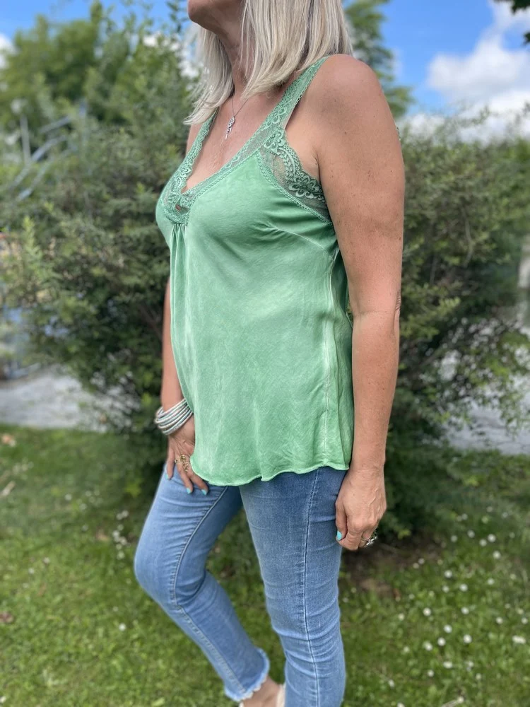 Top fluide Massimo vert