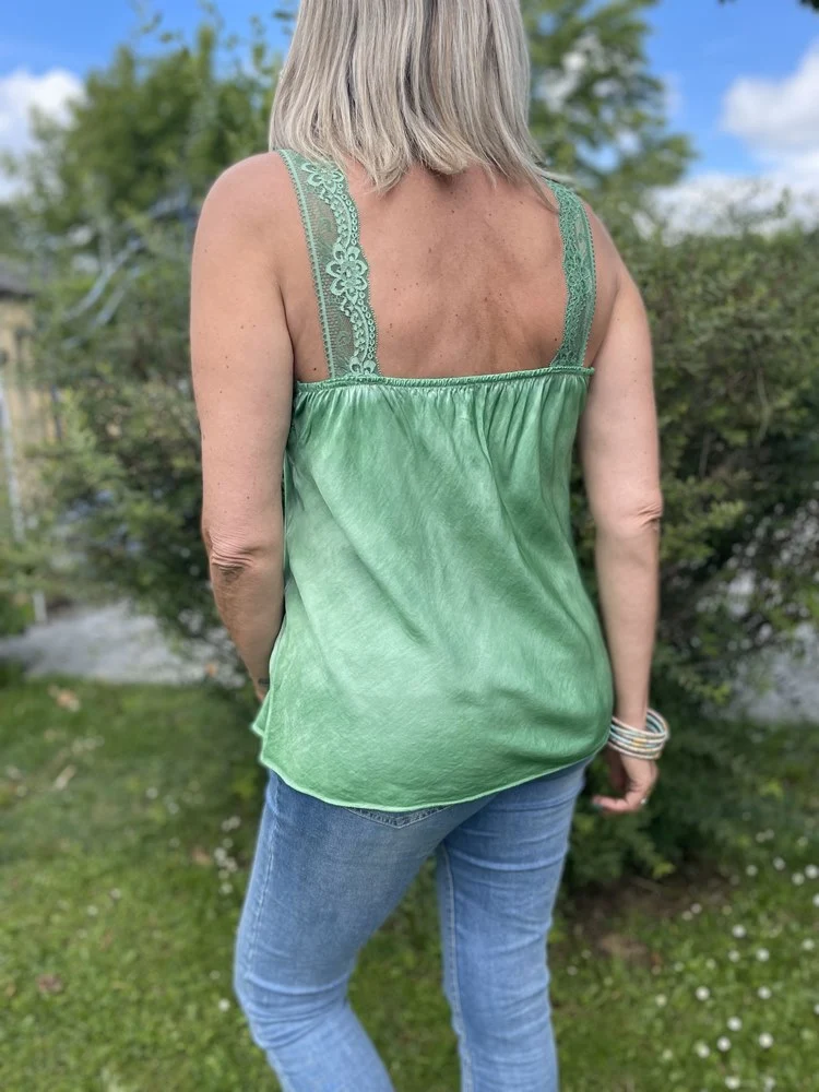 Top fluide Massimo vert