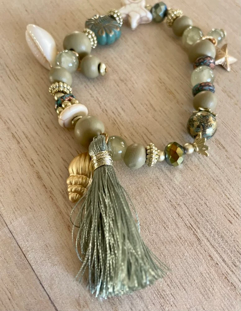 Bracelet Coquillage tilleul