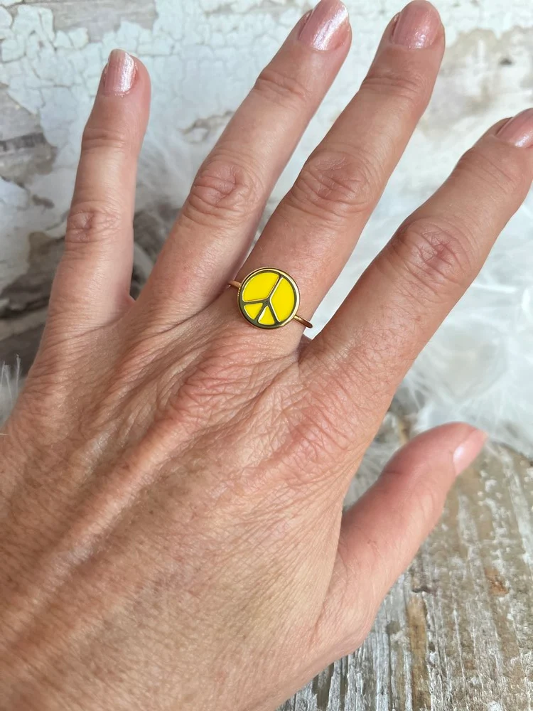 Bague Pepita moutarde