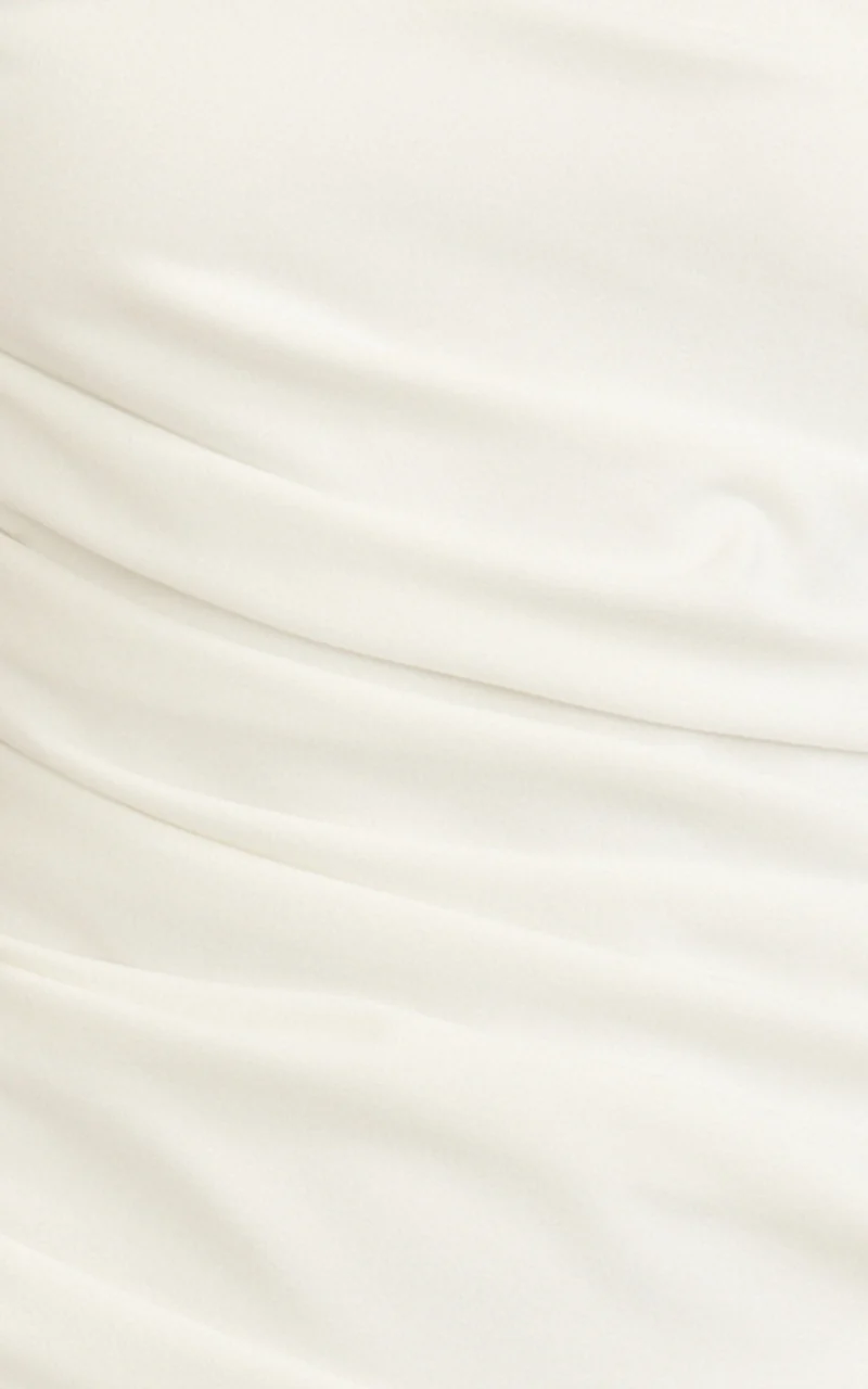 Belle Maxi Dress - Tie Shoulder Detail Dress in White