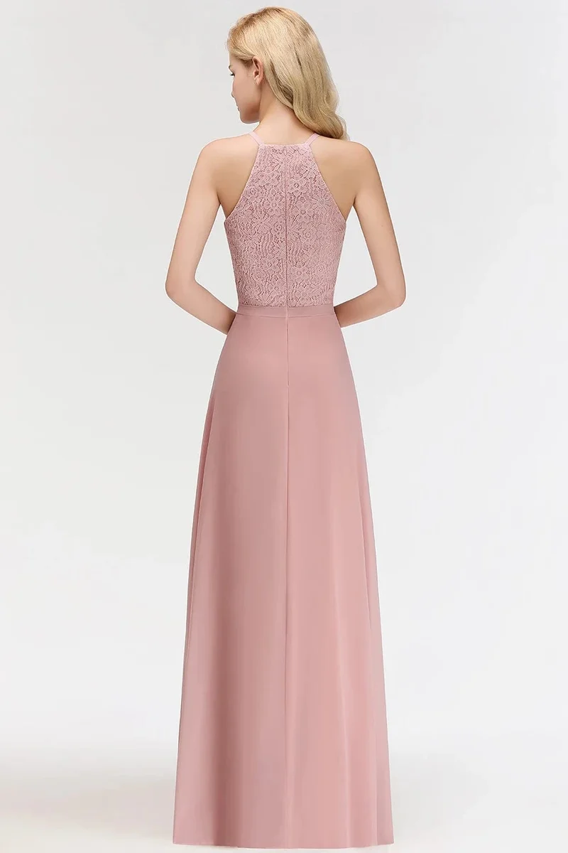 Robe demoiselle d'honneur haut en dentelle