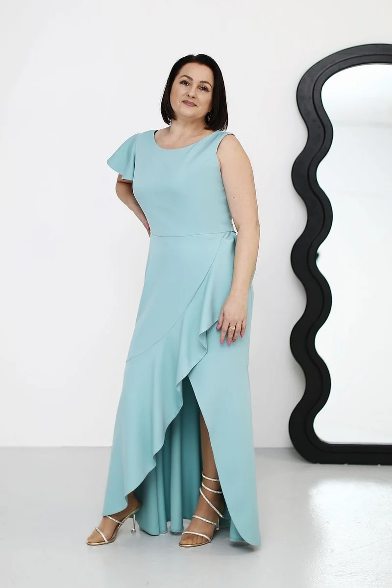 Robe de soirée chic longue fendue